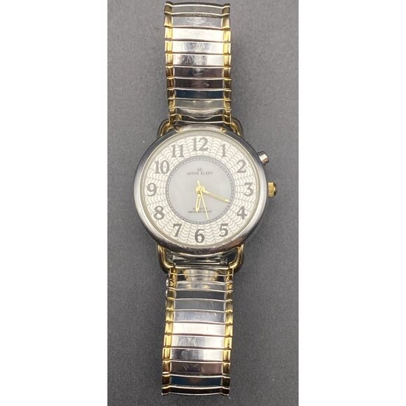 Anne Klein Instalite Two Tone Quartz Analog Ladies Watch Sz 8-9" Classic Minimal - Picture 4 of 8